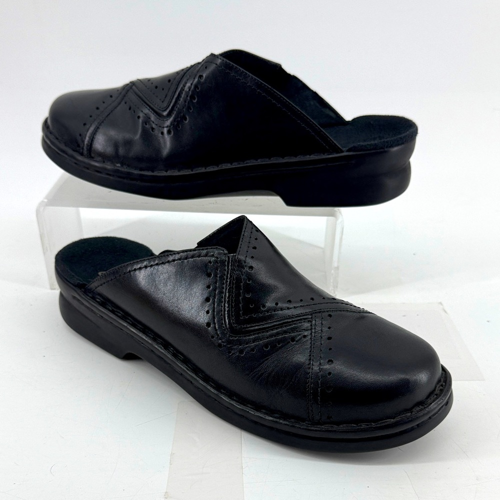 CLARKS Black Slip-On Shoes